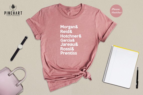 True Crime TV Show Fan Shirt Criminal Minds Tee, Cast Inspired Design (Unisex S-XXL, Eco Friendly Cotton, Digital Print)