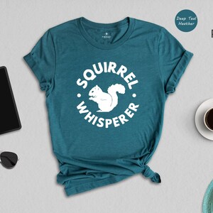 Squirrel Whisperer Shirt, Funny Squirrel Tee, Animal Lover Gift, Wildlife Rescue Tshirt, Camping Humor Apparel, Nature Lover Top image 4