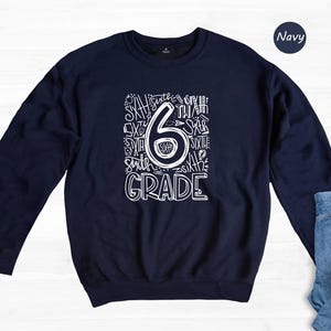 6th Grade Shirt Kids Tee, First Day School Celebration, Eco-Friendly Recycled Cotton (Soft Ringspun, Multiple Colors) image 8