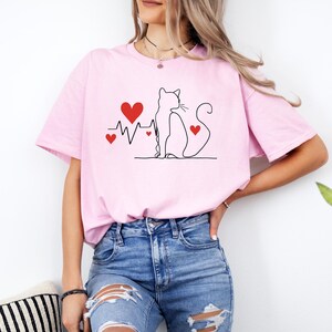 My Cat Is My Valentine Shirt, Cat Lover Shirt, Funny Valentine&#39;s Shirt, Valentine&#39;s Day Shirt, Cat Mom, Fur Mama For Life, Cat Valentine