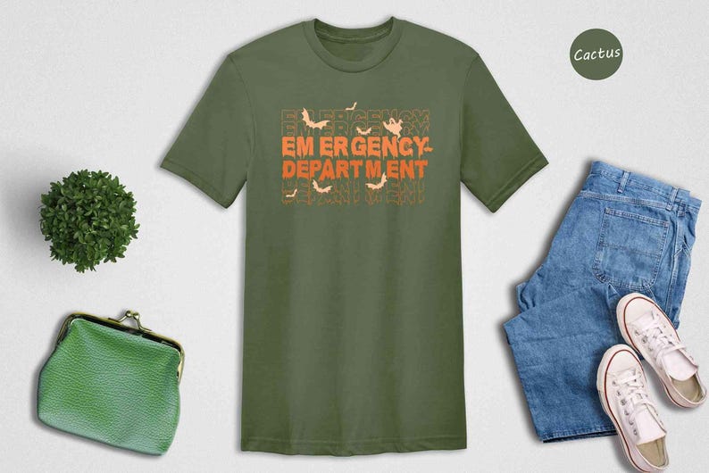 Er Nurse Shirt - Spooky Ghost Design Halloween Tee - Durable Print, Soft Breathable Fabric, Unisex Medical Gift image 7