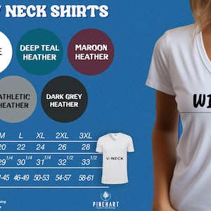 a women's v - neck t - shirt with the words women v -