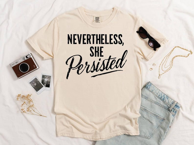 Ring Spun Cotton Tee - Feminism Support Shirt - Soft Comfortable Fabric, Garment Dyed, Equal Rights Apparel image 2