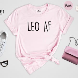 Leo Zodiac Shirt - Casual Astrology Tee, Eco-Friendly Recycled Cotton Blend - Soft Fit, Durable Print, Gift For Leo Lovers image 7