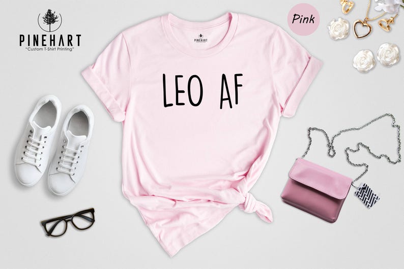 Leo Zodiac Shirt - Casual Astrology Tee, Eco-Friendly Recycled Cotton Blend - Soft Fit, Durable Print, Gift For Leo Lovers image 7