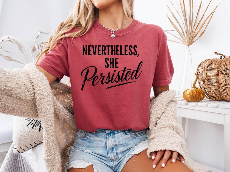 Ring Spun Cotton Tee - Feminism Support Shirt - Soft Comfortable Fabric, Garment Dyed, Equal Rights Apparel image 6