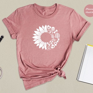 Sunflower Radiology Tech Shirt, X-Ray Tech Tee, Rad Tech T-Shirt, Radiology Life Tee, Technician Shirt