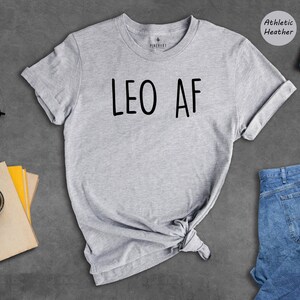 Leo Zodiac Shirt - Casual Astrology Tee, Eco-Friendly Recycled Cotton Blend - Soft Fit, Durable Print, Gift For Leo Lovers image 2