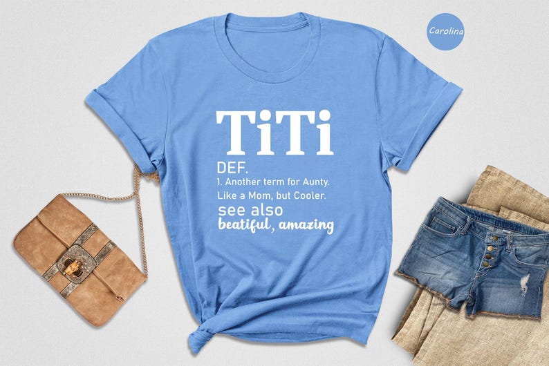 TiTi Definition Shirt, Funny Aunt Tee, Like A Mom But Cooler, Gift For Auntie, Birthday Present image 2