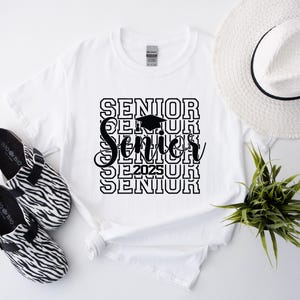 Senior 2025 T-Shirt, Graduate Shirt, Proud Family Shirt, Graduation Party T-Shirt, Graduation Gifts, Class Of 2025 Shirt