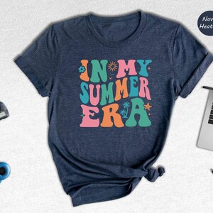 In My Summer Era Shirt, Retro Wavy Summer Vacation Tee, Trendy Groovy Beach Top, Gift for Her zdjęcie 6