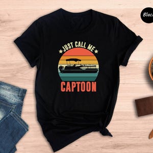 Funny Pontoon Boat Shirt - Retro Lake Life Tee - Unisex S-XXL, Preshrunk Cotton, Boating Humor Apparel image 3