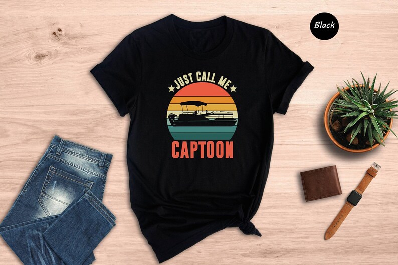 Funny Pontoon Boat Shirt - Retro Lake Life Tee - Unisex S-XXL, Preshrunk Cotton, Boating Humor Apparel image 3