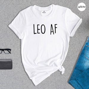 Leo Zodiac Shirt - Casual Astrology Tee, Eco-Friendly Recycled Cotton Blend - Soft Fit, Durable Print, Gift For Leo Lovers image 8