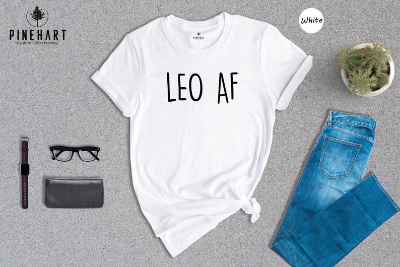 Leo Zodiac Shirt - Casual Astrology Tee, Eco-Friendly Recycled Cotton Blend - Soft Fit, Durable Print, Gift For Leo Lovers image 8