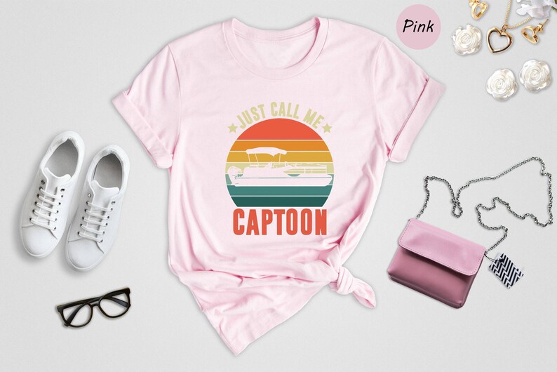 Funny Pontoon Boat Shirt - Retro Lake Life Tee - Unisex S-XXL, Preshrunk Cotton, Boating Humor Apparel image 4