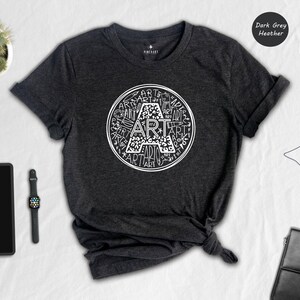 Art Teacher Shirt Eco-Friendly Cotton: Soft Comfortable Fit, Digital Ink Print (Preshrunk Fabric, Everyday Wear Sizes) immagine 5