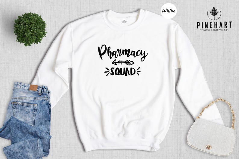 Pharmacy Squad Shirt - Pharmacy School Gift Unisex Tee - Premium Blend Cotton, Digital Ink Print, Sustainable image 8