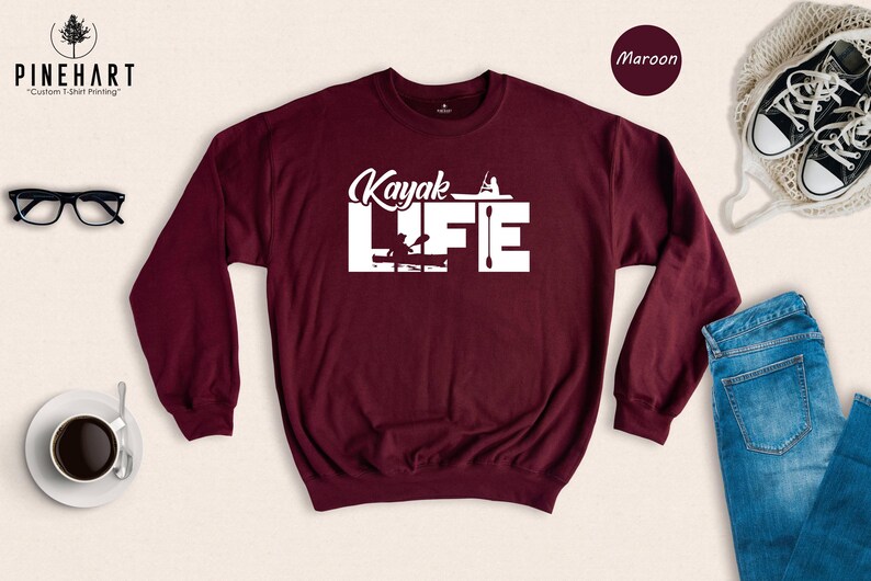Kayak T Shirt Sport Lover Design: Eco-Friendly Cotton Tee, Durable Print | Soft, Comfortable Fit, Unisex S-XXL image 8