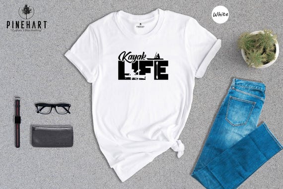 Kayak T Shirt Sport Lover Design: Eco-Friendly Cotton Tee, Durable Print | Soft, Comfortable Fit, Unisex S-XXL