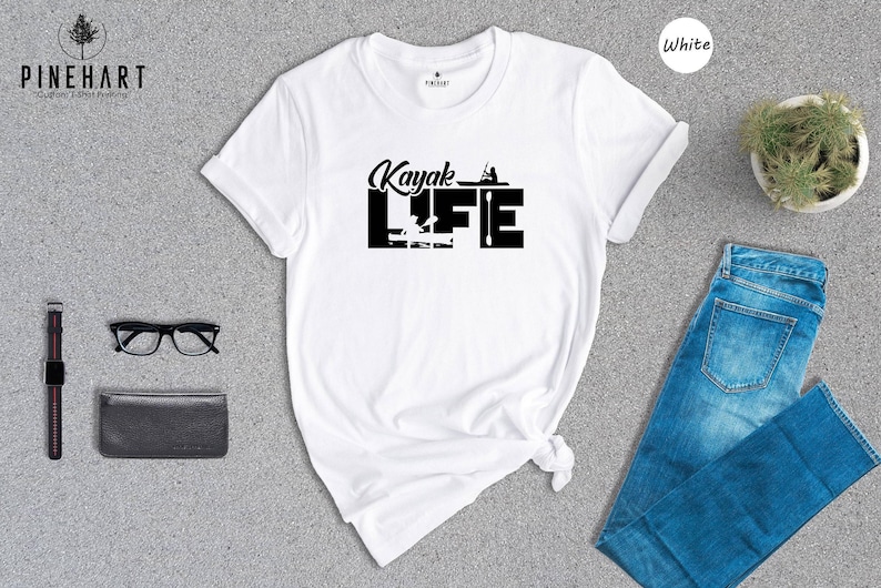 Kayak T Shirt Sport Lover Design: Eco-Friendly Cotton Tee, Durable Print | Soft, Comfortable Fit, Unisex S-XXL image 1