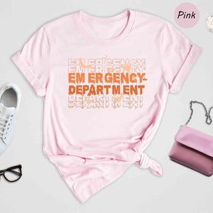 Er Nurse Shirt - Spooky Ghost Design Halloween Tee - Durable Print, Soft Breathable Fabric, Unisex Medical Gift image 3