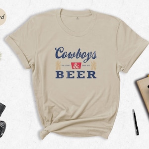 Cowboys And Beer Shirt, Cowboy Shirt, Country Music Shirt, Western Shirt, Cowgirl Shirt, Funny Southern Shirt, Rodeo Shirt