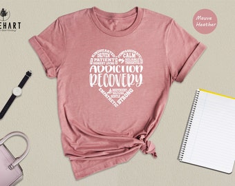 Addiction Recovery Shirt, Alcoholics Anonymous, Narcotics Anonymous, Recovery Top, Sobriety T-Shirt, Sober Tee, Recovery Treatment