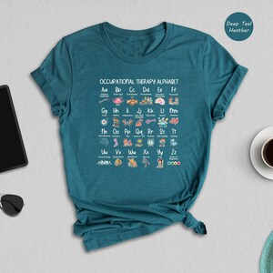 Occupational Therapy Alphabet Shirt, OT Student Gift, Funny Therapist Appreciation Tee, Pediatric OT Grad Shirt image 3