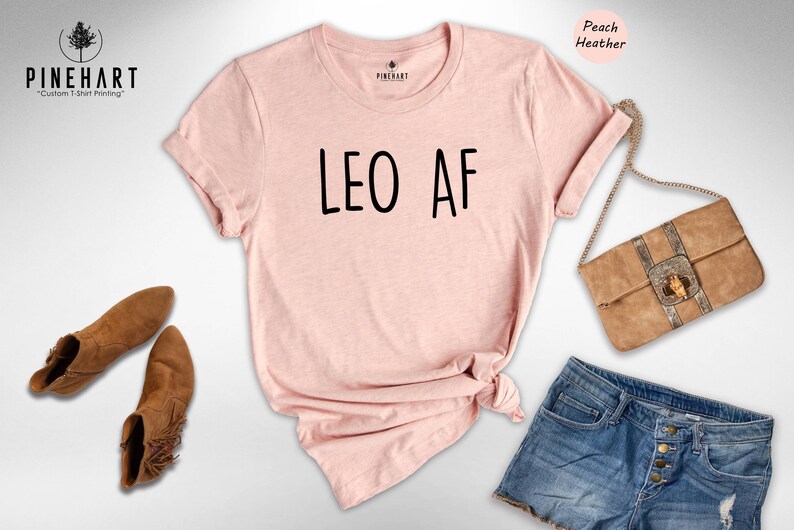Leo Zodiac Shirt - Casual Astrology Tee, Eco-Friendly Recycled Cotton Blend - Soft Fit, Durable Print, Gift For Leo Lovers image 6