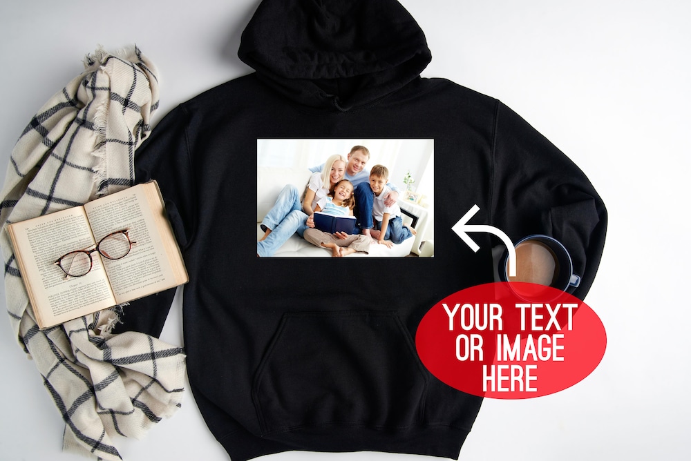 Your Photo Hoodie, Custom Photo Hoodie, Your Image Here Hoodie, Custom Hoodie, Custom Birthday Gift, Custom Photo Hoodie, Your Text Hoodie Amitytees
