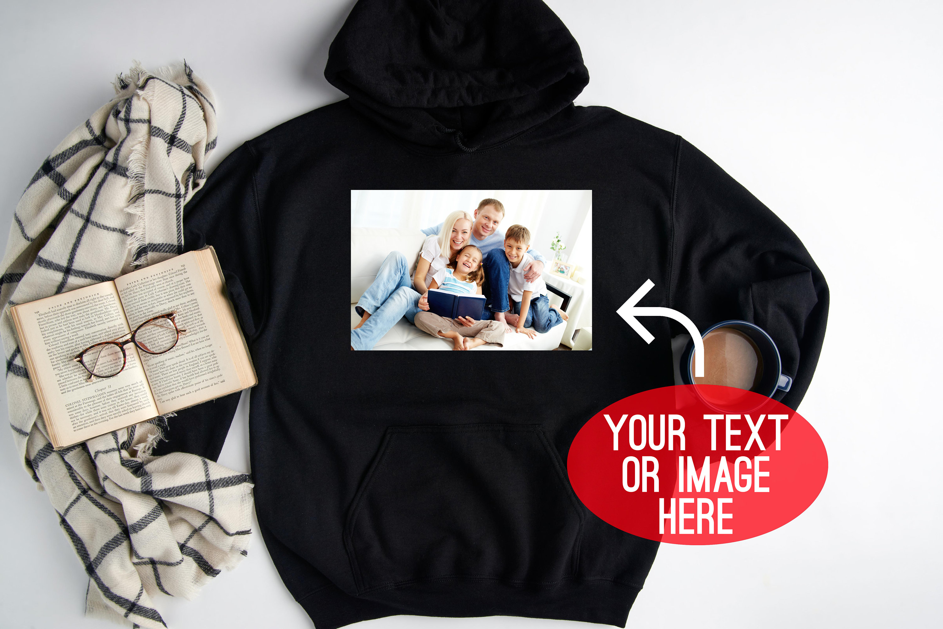 Your Photo Hoodie, Custom Photo Hoodie, Your Image Here Hoodie, Custo…