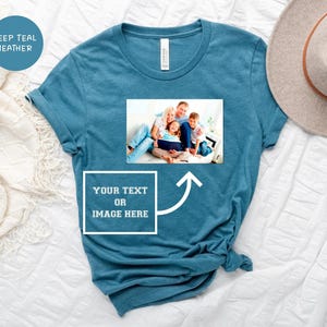 Custom Image Shirt: Personalized Crewneck - Soft Cotton Blend, Eco-Friendly Print, Adult Sizes, Gift For Dad
