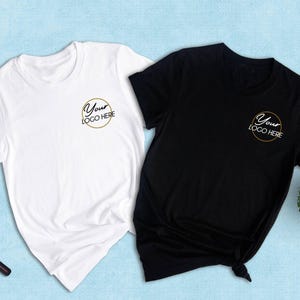 Design Your Own Tee Custom Printed Shirt: Personalized Logo Apparel, Heather Cotton Blend (Multiple Sizes, Upload Design) image 7
