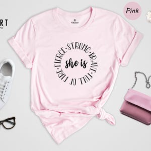 Strong Woman Shirt Empowering Tee: Feminist Fire Spirit Graphic, Eco Friendly Cotton Blend (Multiple Sizes, Durable Print) image 7