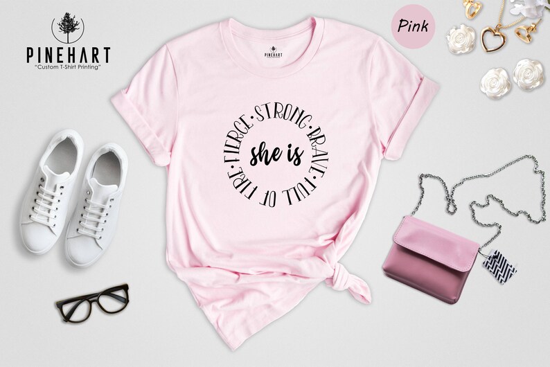 Strong Woman Shirt Empowering Tee: Feminist Fire Spirit Graphic, Eco Friendly Cotton Blend (Multiple Sizes, Durable Print) image 7