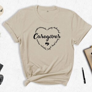 Symbol Of Strength Tee: Caregiver Heart Graphic - Eco Friendly Cotton, Unisex Sizes S-XXL, Soft Comfortable Shirt image 5
