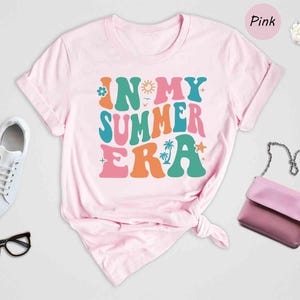 In My Summer Era Shirt, Retro Wavy Summer Vacation Tee, Trendy Groovy Beach Top, Gift for Her zdjęcie 5
