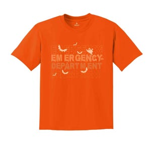 Er Nurse Shirt - Spooky Ghost Design Halloween Tee - Durable Print, Soft Breathable Fabric, Unisex Medical Gift image 8