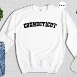 Connecticut, Sweatshirt, Connecticut Gift, Connecticut Sweater, Connecticut Hoodie, Connecticut Gifts, Vintage Sweatshirt, Connecticut State