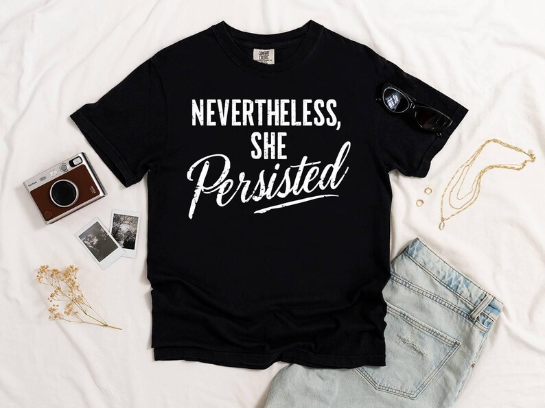 Ring Spun Cotton Tee - Feminism Support Shirt - Soft Comfortable Fabric, Garment Dyed, Equal Rights Apparel image 8