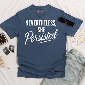 Ring Spun Cotton Tee - Feminism Support Shirt - Soft Comfortable Fabric, Garment Dyed, Equal Rights Apparel image 5