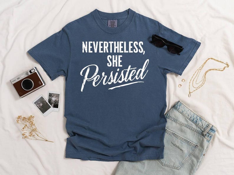 Ring Spun Cotton Tee - Feminism Support Shirt - Soft Comfortable Fabric, Garment Dyed, Equal Rights Apparel image 5