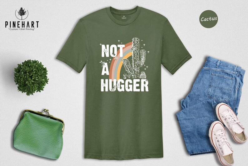 Sarcastic Cactus T Shirt - Funny Introvert Humor Tee - Soft Preshrunk Cotton, Eco-Friendly Ink, Casual Fit image 4