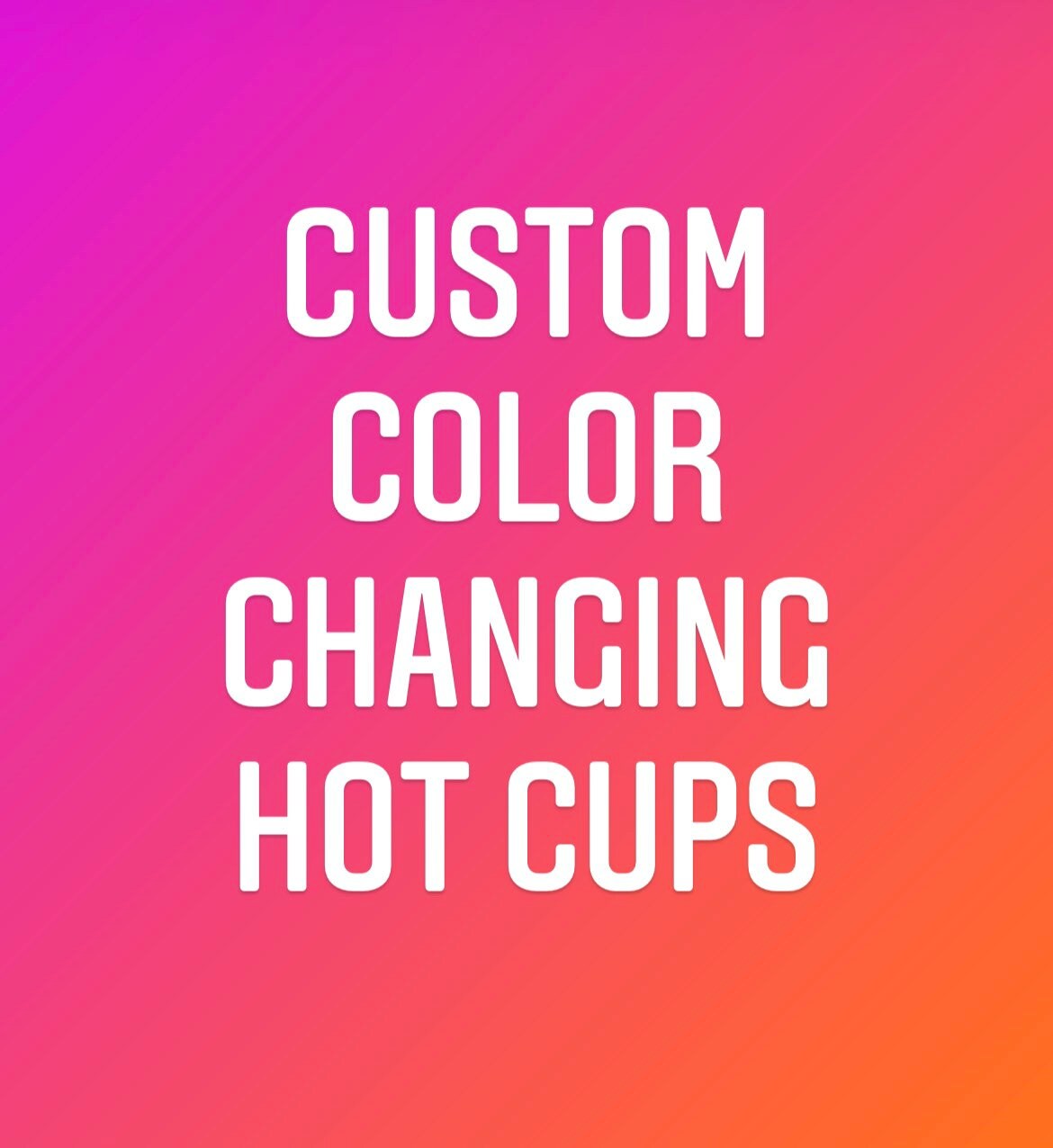 Custom Color Changing Hot Cups 16oz - Etsy