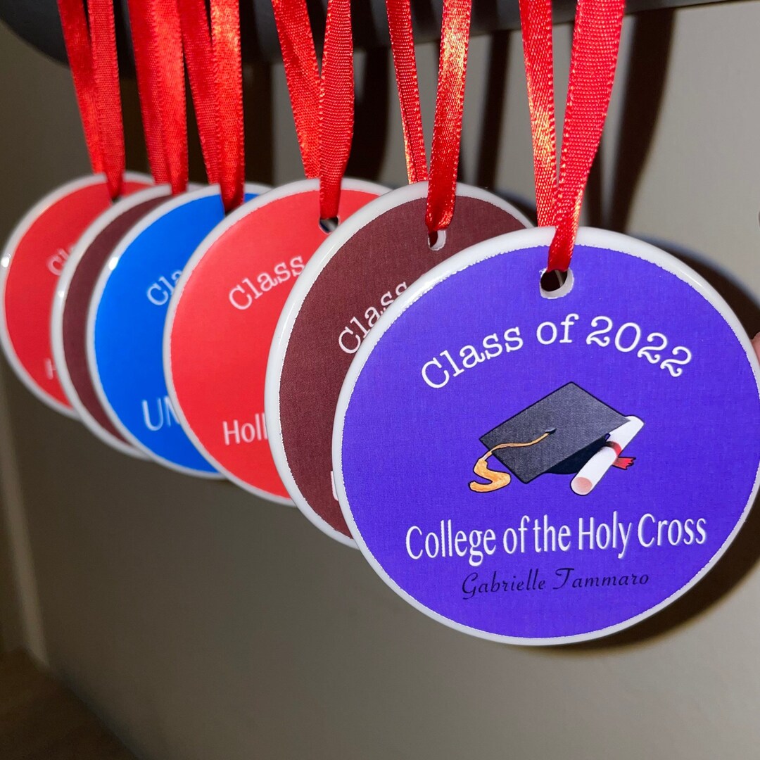 Graduation Ornament, Custom Ceramic Ornament, Ceramic Tree Ornament