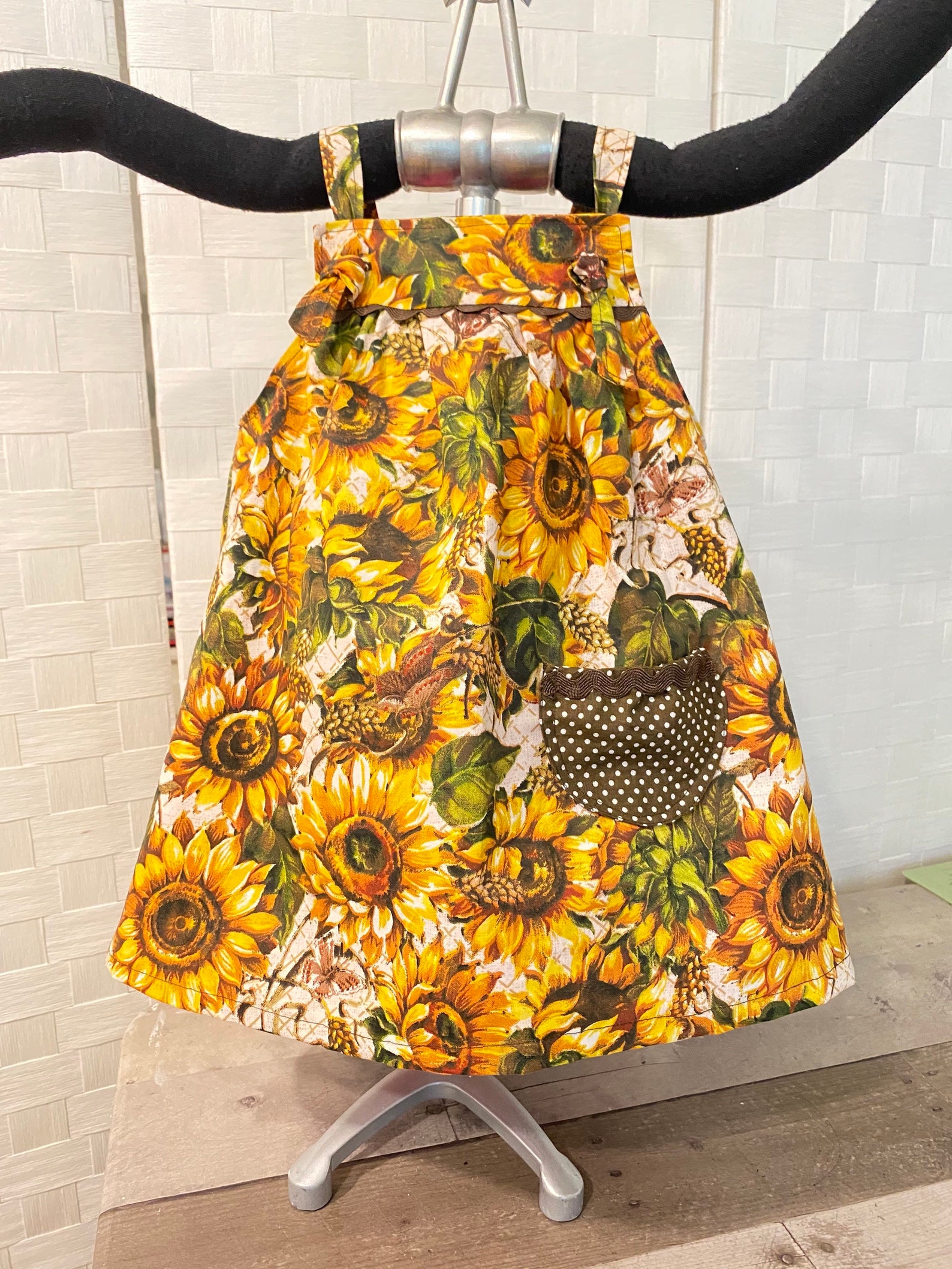 Sunflower Toddler Dress Sunflower Baby Girl Outfit Summer Etsy