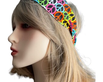 Peace Sign Headband - Etsy