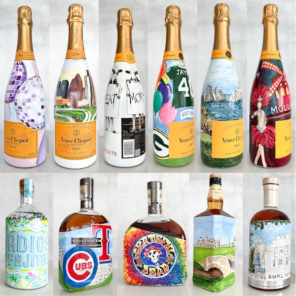 Custom Painted Champagne or Liquor Bottle - Almost Anything!