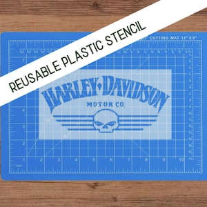 Motorcycle Logo Stencil, Reusable Plastic or Vinyl, *FAST SHIPPING* Multiple Sizes Available